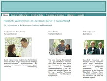 Tablet Screenshot of beruf-gesund.de